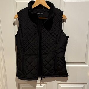 Andrew Marc Black Quilted Vest